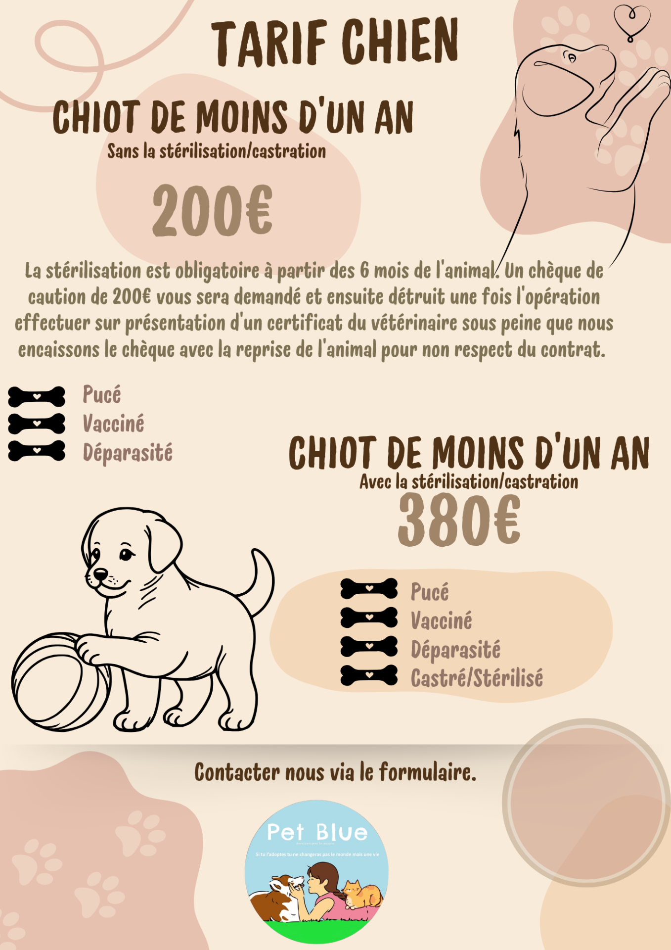 Tarif chien